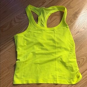 lululemon athletica Neon Yellow Racerback Tank